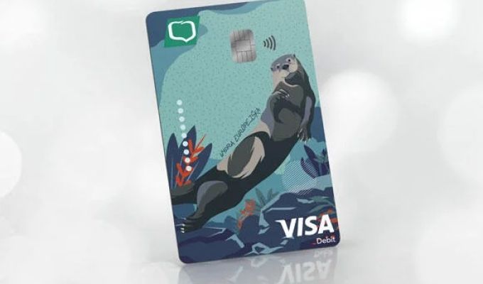Obrazek dekoracyjny: wizerunek karty Visa Business Euro