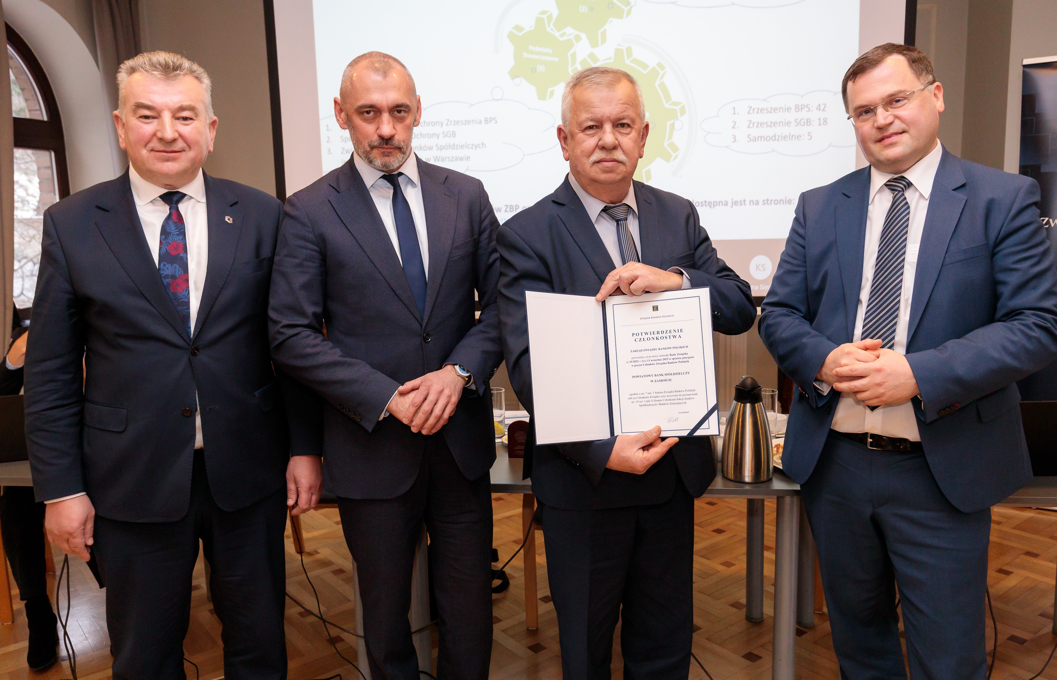 Przewodniczący Rady Nadzorczej Banku wraz z władzami Związku Banków Polskich