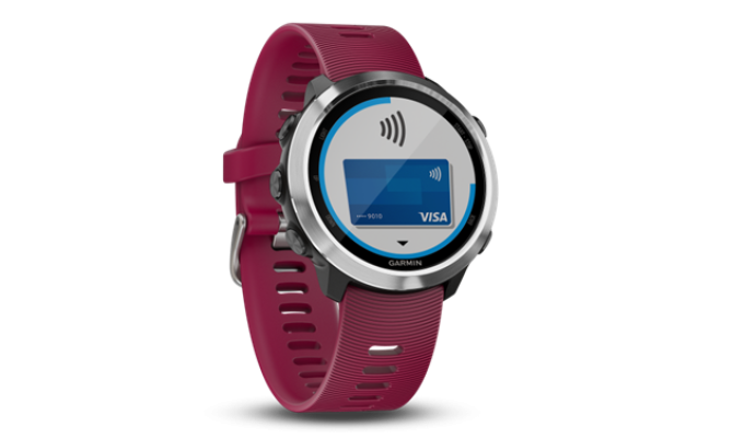 Obrazek dekoracyjny: wizerunek zegarka Garmin z funkcjonalnością płatności zbliżeniowych