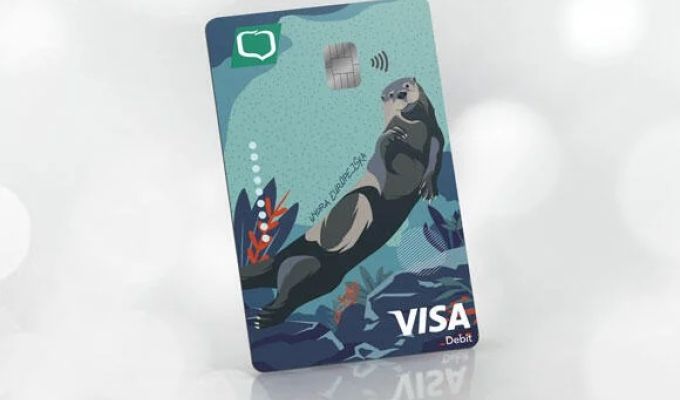 Obrazek dekoracyjny: wizerunek karty Visa Business Euro