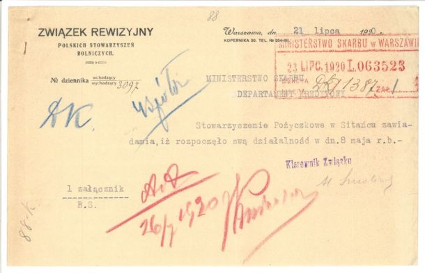 Zdjęcie Statutu Stowarzyszenia Pożyczkowego